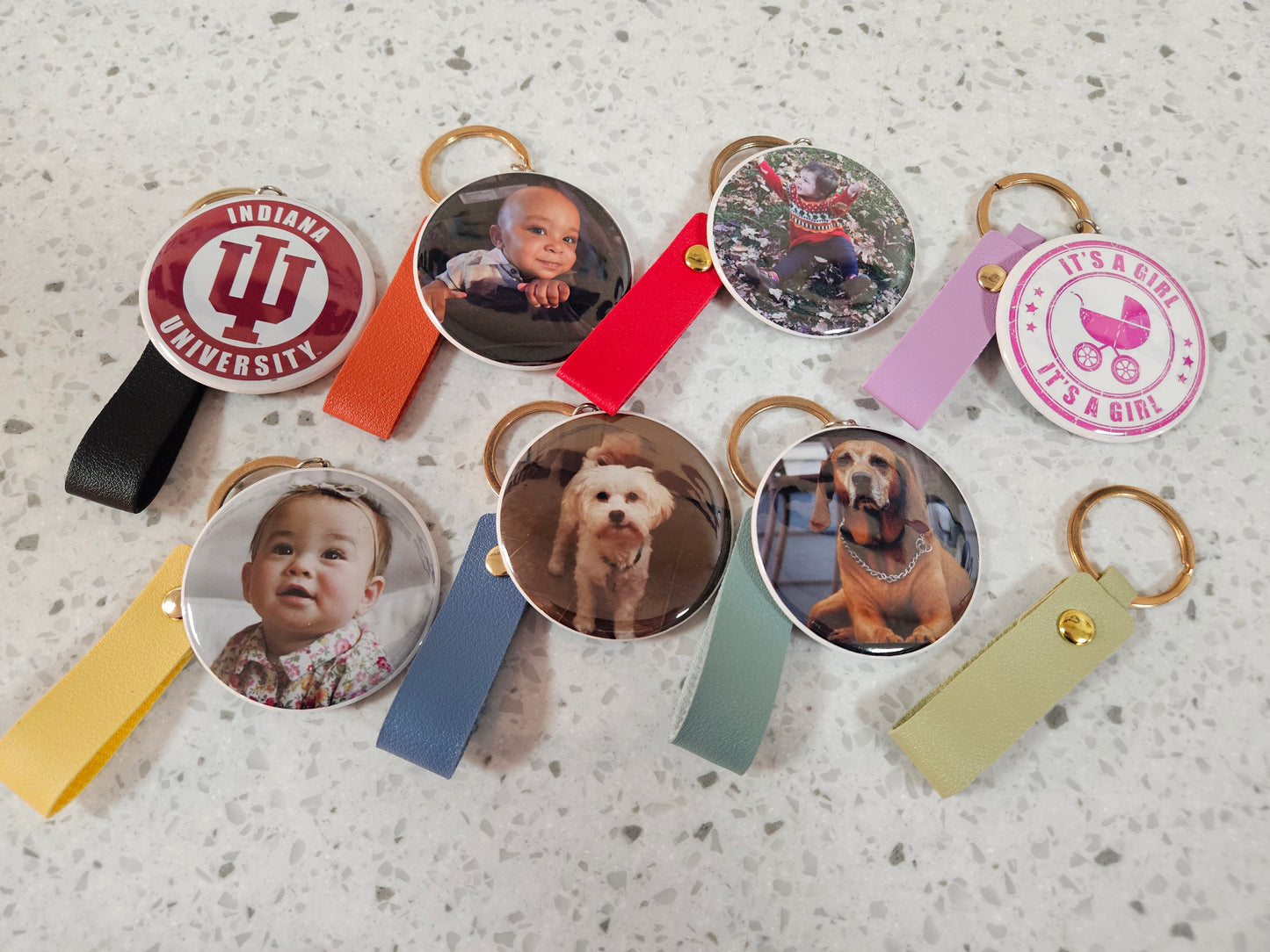 2.25" Personalized Photo Keychain