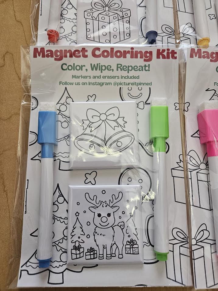 Christmas Dry Erase Magnet Set