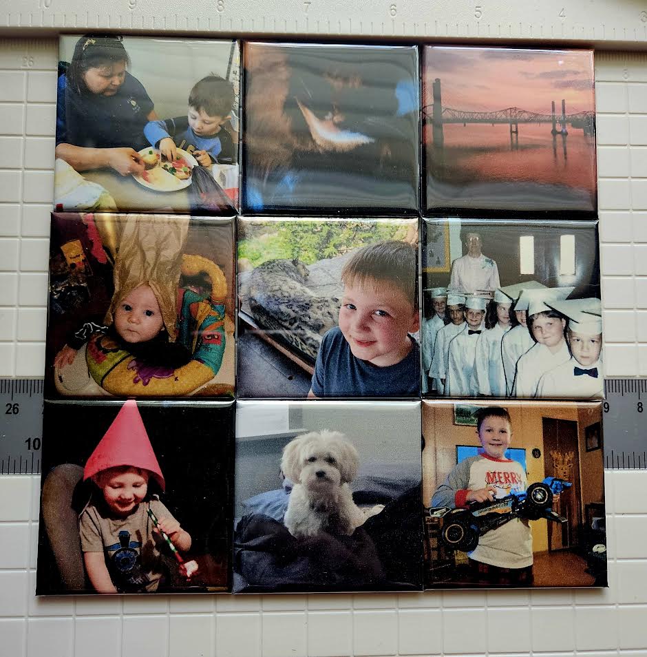 Custom Photo Magnets (Set of 9)