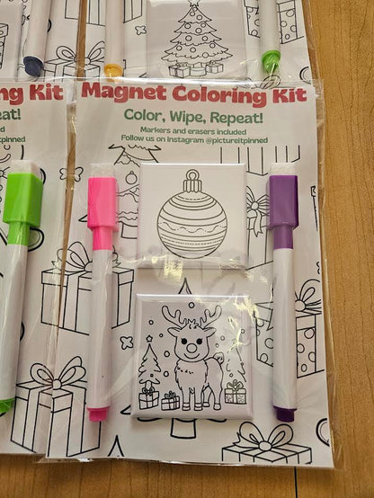 Christmas Dry Erase Magnet Set