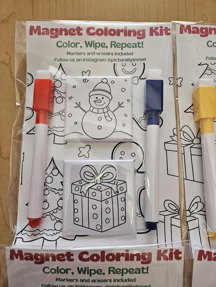 Christmas Dry Erase Magnet Set
