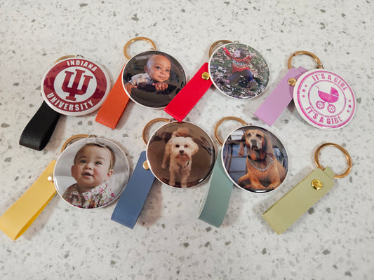 2.25" Personalized Photo Keychain