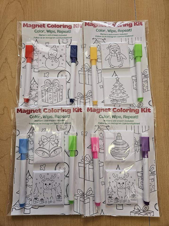 Christmas Dry Erase Magnet Set