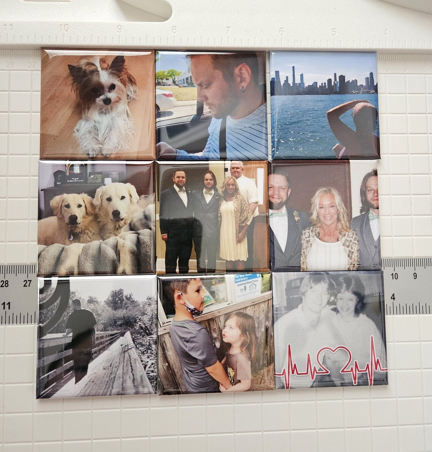 Custom Photo Magnets (Set of 9)